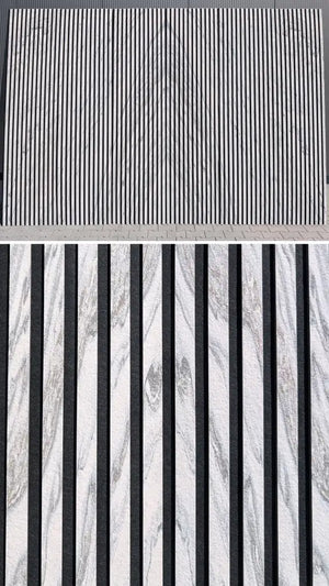 Slate-Lite Akustikpaneel Arctic White 240x60 6er Set