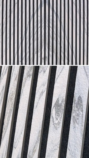 Slate-Lite Akustikpaneel Arctic White 240x60 6er Set
