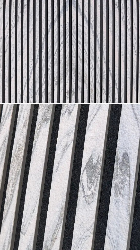 Slate-Lite Akustikpaneel Arctic White 240x60 6er Set