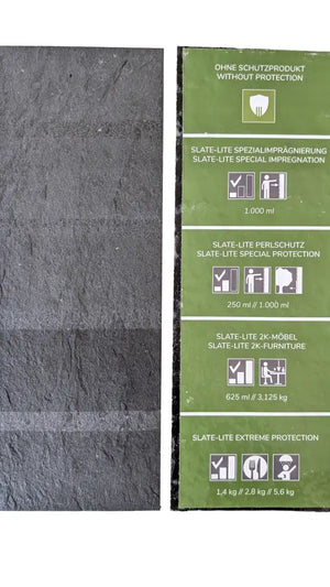 Slate Lite Musterblatt  297 mm x 105 mm, versiegelt