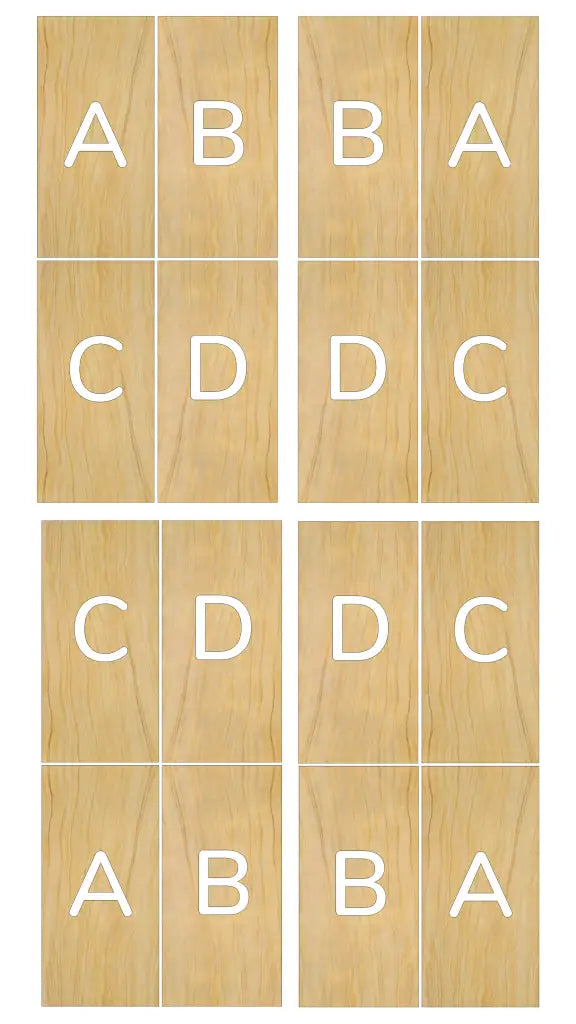 Translucent Teakwood  Bookmatching