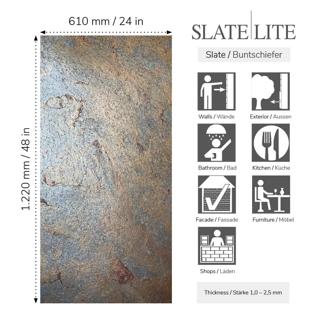 Slate-Lite Stardust 122x61