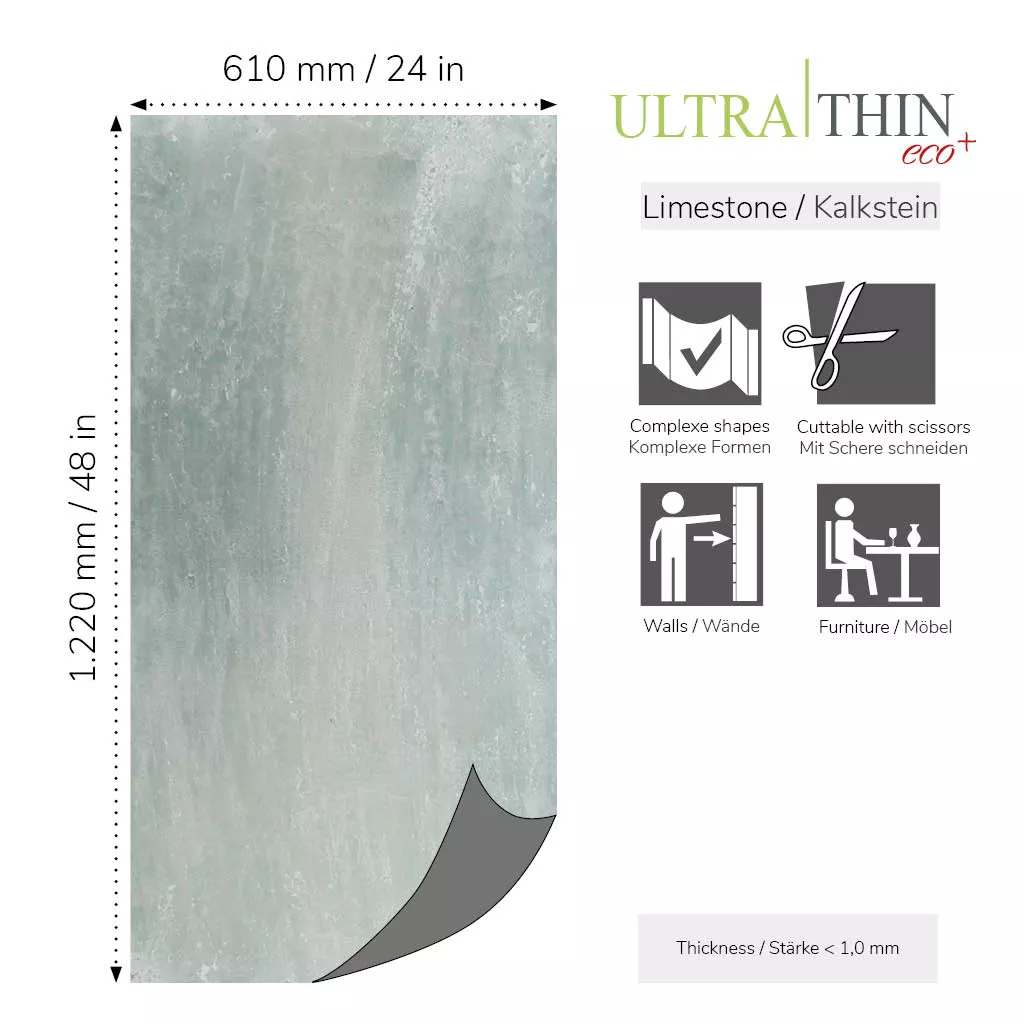 UltraThin eco+ Green Pearl 122x61