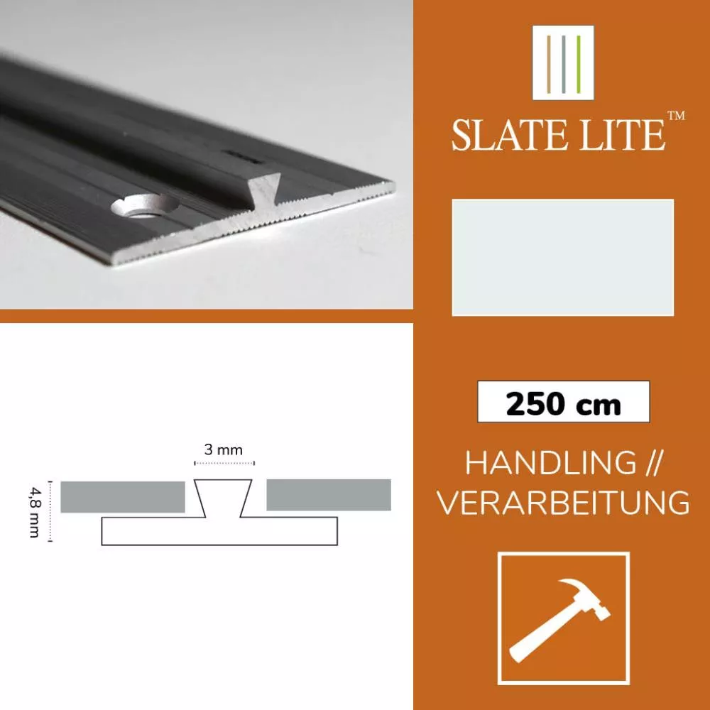 Joint Profile silver F-Line 250cm