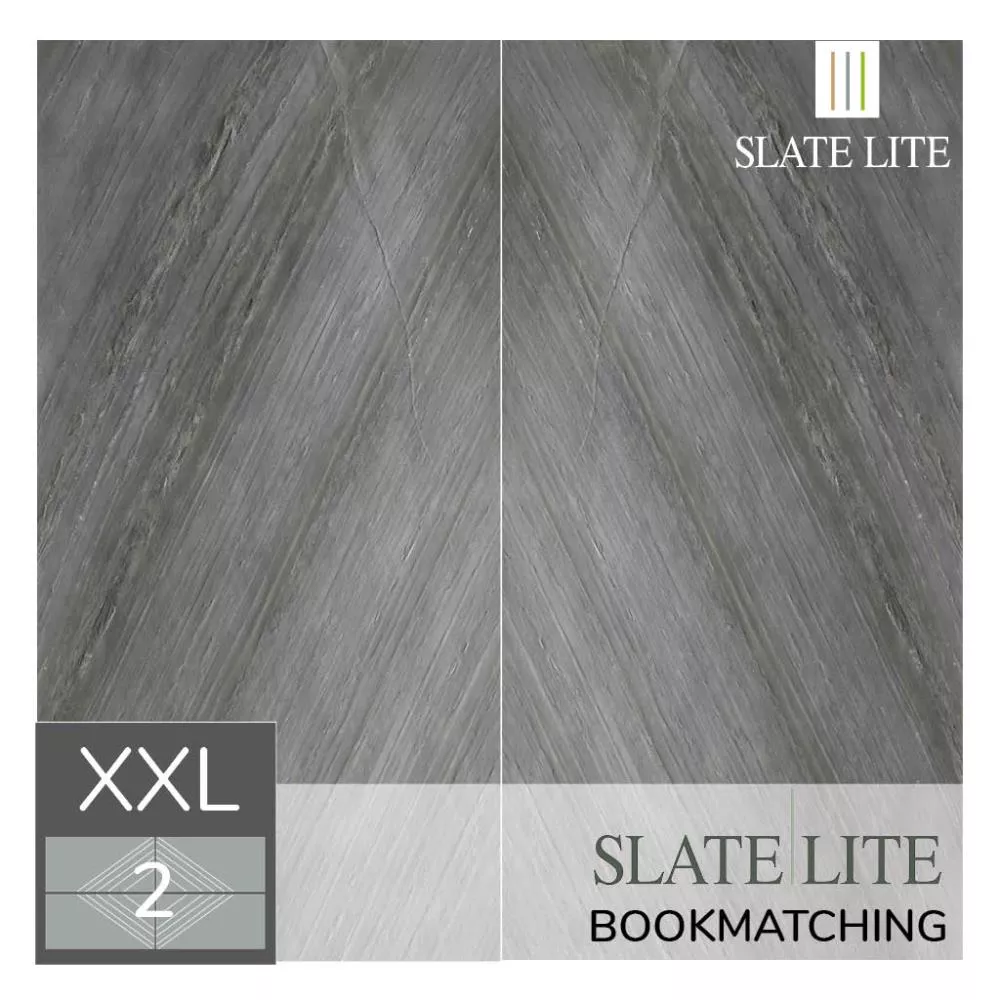 Slate-Lite D. Black 240x120 2er Set Bookmatch